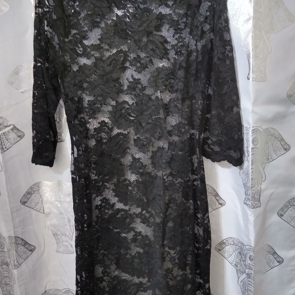 A.B.S. Allen Schwartz Black Lace Dress
